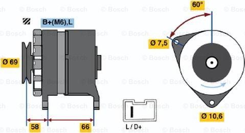 BOSCH 0 986 037 051 - Laturi inparts.fi