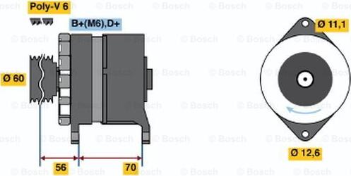 BOSCH 0 986 037 140 - Laturi inparts.fi