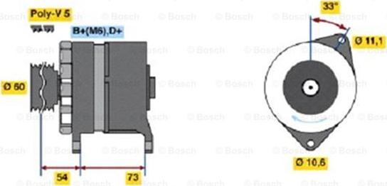 BOSCH 0 986 037 160 - Laturi inparts.fi