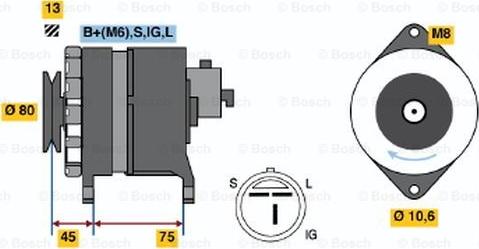 BOSCH 0 986 037 831 - Laturi inparts.fi