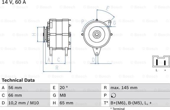 BOSCH 0 986 037 321 - Laturi inparts.fi