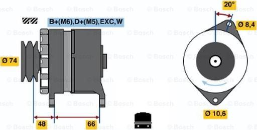 BOSCH 0 986 037 241 - Laturi inparts.fi