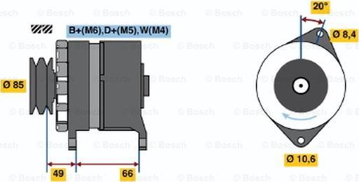 BOSCH 0 986 037 251 - Laturi inparts.fi