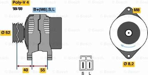 BOSCH 0 986 037 201 - Laturi inparts.fi