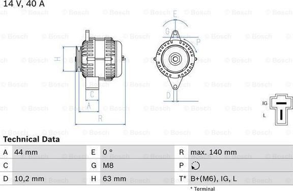 BOSCH 0 986 037 271 - Laturi inparts.fi