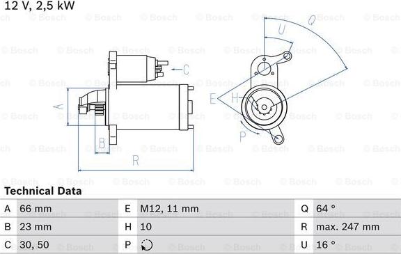 BOSCH 0 986 024 040 - Käynnistinmoottori inparts.fi