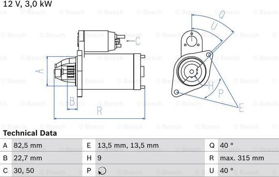 BOSCH 0 986 024 080 - Käynnistinmoottori inparts.fi