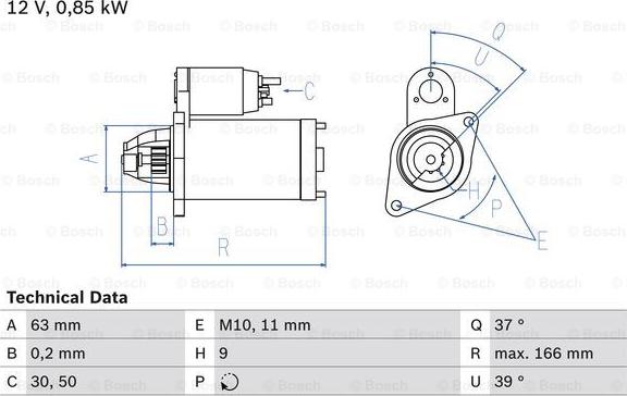 BOSCH 0 986 024 190 - Käynnistinmoottori inparts.fi