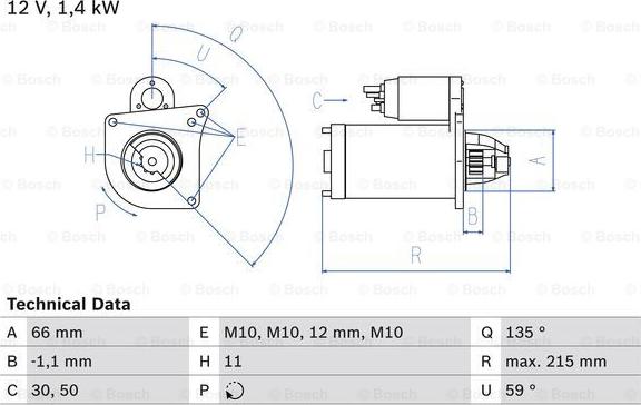 BOSCH 0 986 024 130 - Käynnistinmoottori inparts.fi