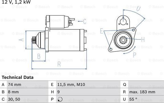 BOSCH 0 986 024 260 - Käynnistinmoottori inparts.fi