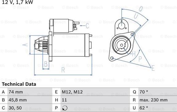 BOSCH 0 986 025 130 - Käynnistinmoottori inparts.fi