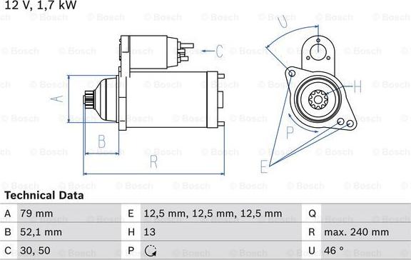 BOSCH 0 986 025 220 - Käynnistinmoottori inparts.fi