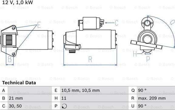 BOSCH 0 986 023 610 - Käynnistinmoottori inparts.fi