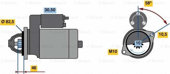 BOSCH 0 986 023 680 - Käynnistinmoottori inparts.fi