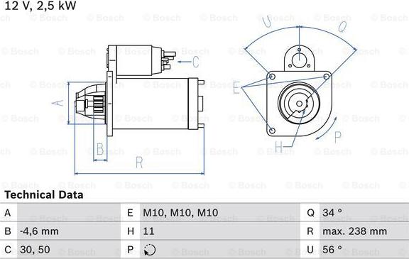 BOSCH 0 986 023 850 - Käynnistinmoottori inparts.fi