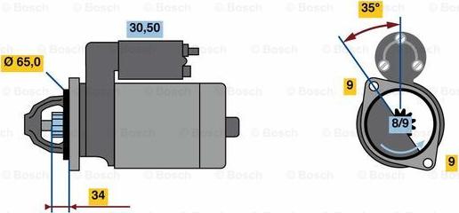 BOSCH 0 986 023 790 - Käynnistinmoottori inparts.fi