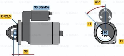 BOSCH 0 986 022 520 - Käynnistinmoottori inparts.fi