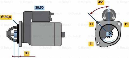 BOSCH 0 986 022 680 - Käynnistinmoottori inparts.fi