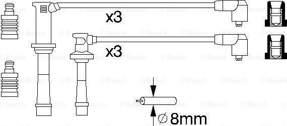 BOSCH 0 986 356 966 - Sytytysjohtosarja inparts.fi