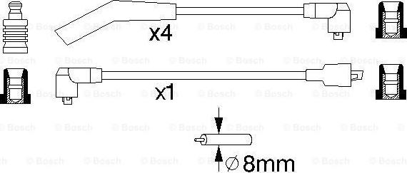 BOSCH 0 986 356 963 - Sytytysjohtosarja inparts.fi