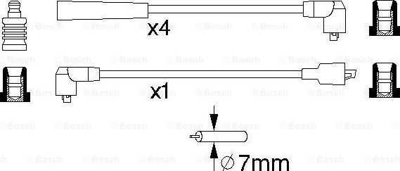 BOSCH 0 986 356 984 - Sytytysjohtosarja inparts.fi