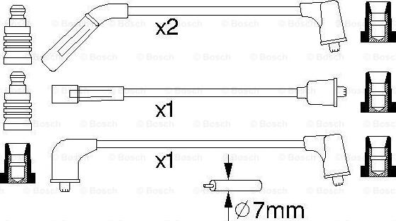 BOSCH 0 986 356 988 - Sytytysjohtosarja inparts.fi