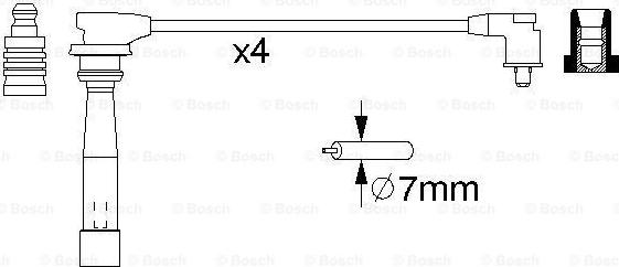 BOSCH 0 986 356 982 - Sytytysjohtosarja inparts.fi