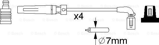 BOSCH 0 986 356 987 - Sytytysjohtosarja inparts.fi