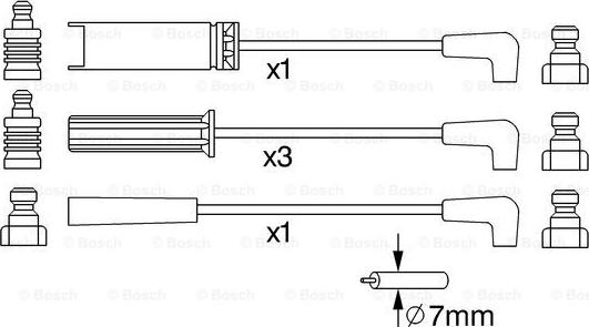 BOSCH 0 986 356 972 - Sytytysjohtosarja inparts.fi