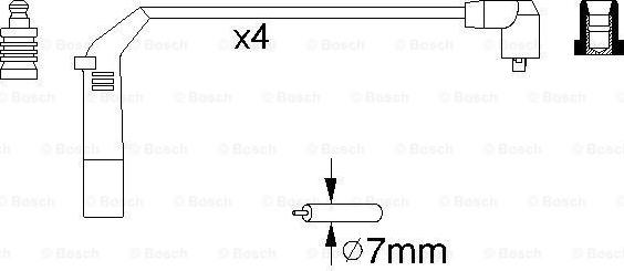 BOSCH 0 986 356 898 - Sytytysjohtosarja inparts.fi