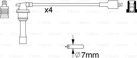 BOSCH 0 986 356 843 - Sytytysjohtosarja inparts.fi