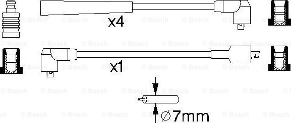 BOSCH 0 986 356 859 - Sytytysjohtosarja inparts.fi