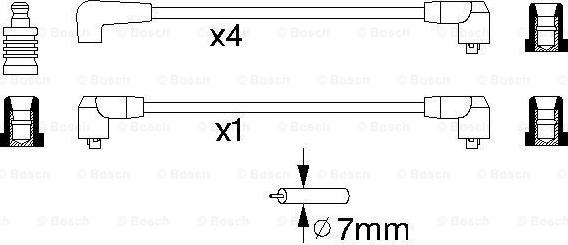 BOSCH 0 986 356 865 - Sytytysjohtosarja inparts.fi