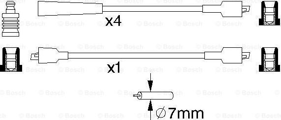 BOSCH 0 986 356 861 - Sytytysjohtosarja inparts.fi