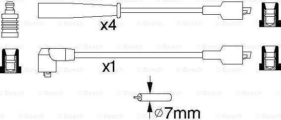 BOSCH 0 986 356 815 - Sytytysjohtosarja inparts.fi