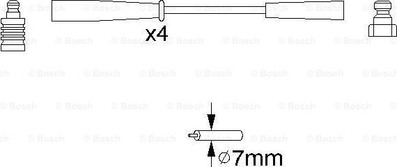 BOSCH 0 986 356 817 - Sytytysjohtosarja inparts.fi