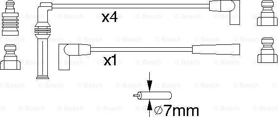 BOSCH 0 986 356 884 - Sytytysjohtosarja inparts.fi