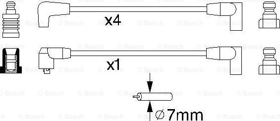 BOSCH 0 986 356 885 - Sytytysjohtosarja inparts.fi