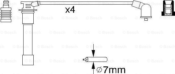 BOSCH 0 986 356 837 - Sytytysjohtosarja inparts.fi