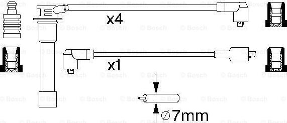 BOSCH 0 986 356 871 - Sytytysjohtosarja inparts.fi