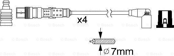 BOSCH 0 986 356 346 - Sytytysjohtosarja inparts.fi