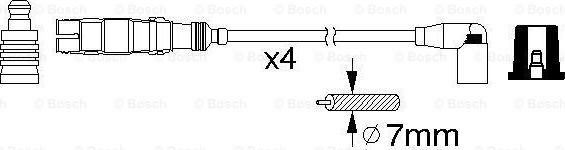 BOSCH 0 986 356 359 - Sytytysjohtosarja inparts.fi