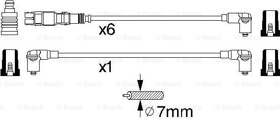 BOSCH 0 986 356 301 - Sytytysjohtosarja inparts.fi