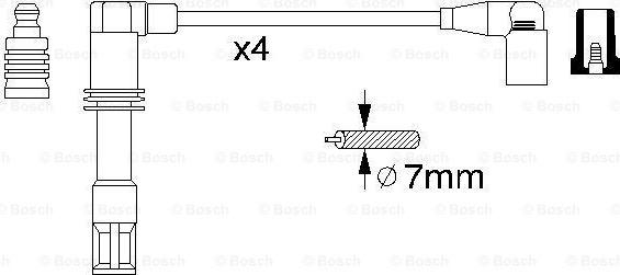 BOSCH 0 986 356 308 - Sytytysjohtosarja inparts.fi