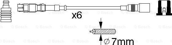 BOSCH 0 986 356 302 - Sytytysjohtosarja inparts.fi