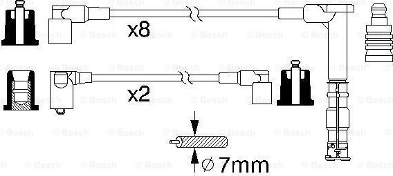 BOSCH 0 986 356 315 - Sytytysjohtosarja inparts.fi