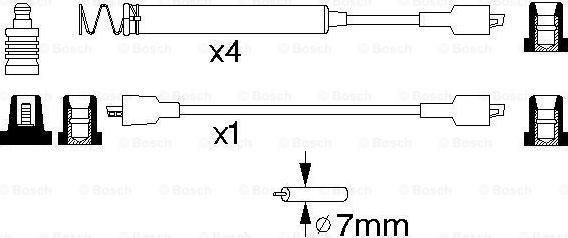 BOSCH 0 986 356 796 - Sytytysjohtosarja inparts.fi