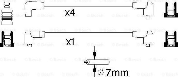 BOSCH 0 986 356 797 - Sytytysjohtosarja inparts.fi