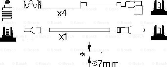 BOSCH 0 986 356 746 - Sytytysjohtosarja inparts.fi