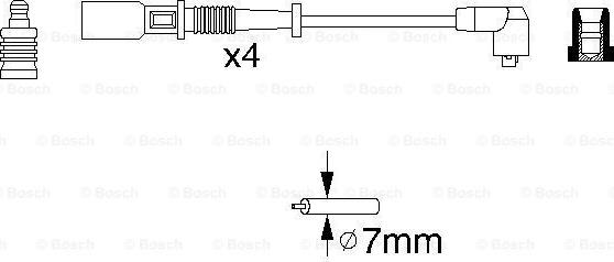 BOSCH 0 986 356 754 - Sytytysjohtosarja inparts.fi